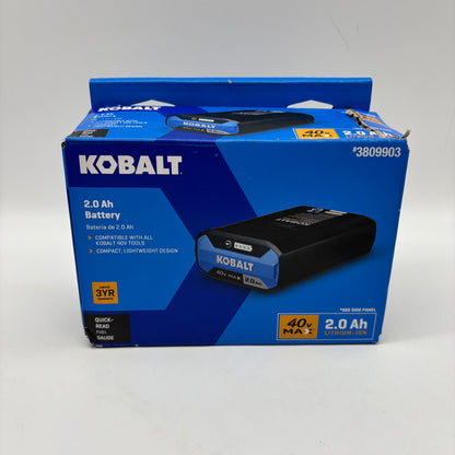 New Kobalt 40v Max 2.0Ah Battery 3809903