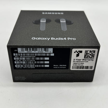 New Samsung Galaxy Buds4 Pro SM-R640NZKAXAR True Wireless Earbuds Black