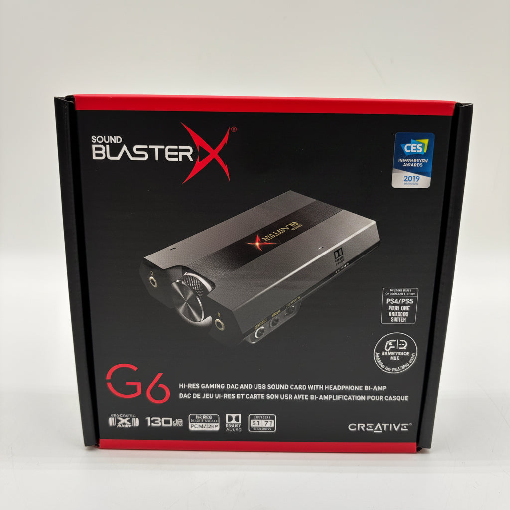 New Creative Labs Sound BlasterX G6 Gaming Sound Card