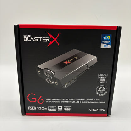 New Creative Labs Sound BlasterX G6 Gaming Sound Card