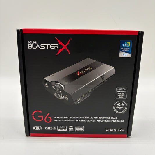 New Creative Labs Sound BlasterX G6 Gaming Sound Card