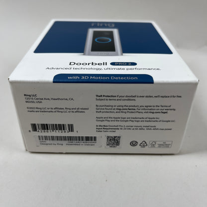 New Ring Doorbell Pro 2 Doorbell Security Camera