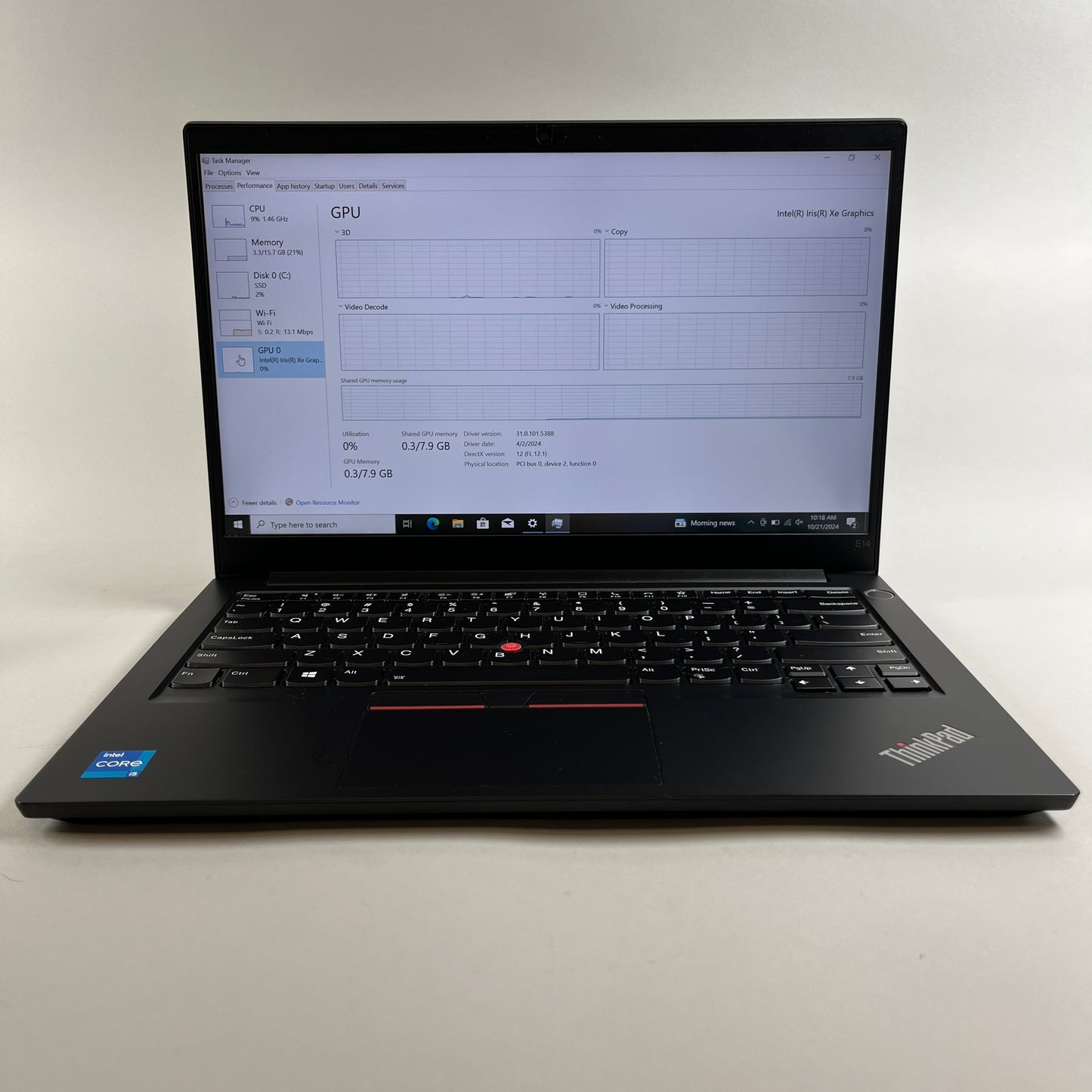 Lenovo ThinkPad E14 Gen 2 14" i5-1135G7 2.4GHz 16GB RAM 256GB SSD