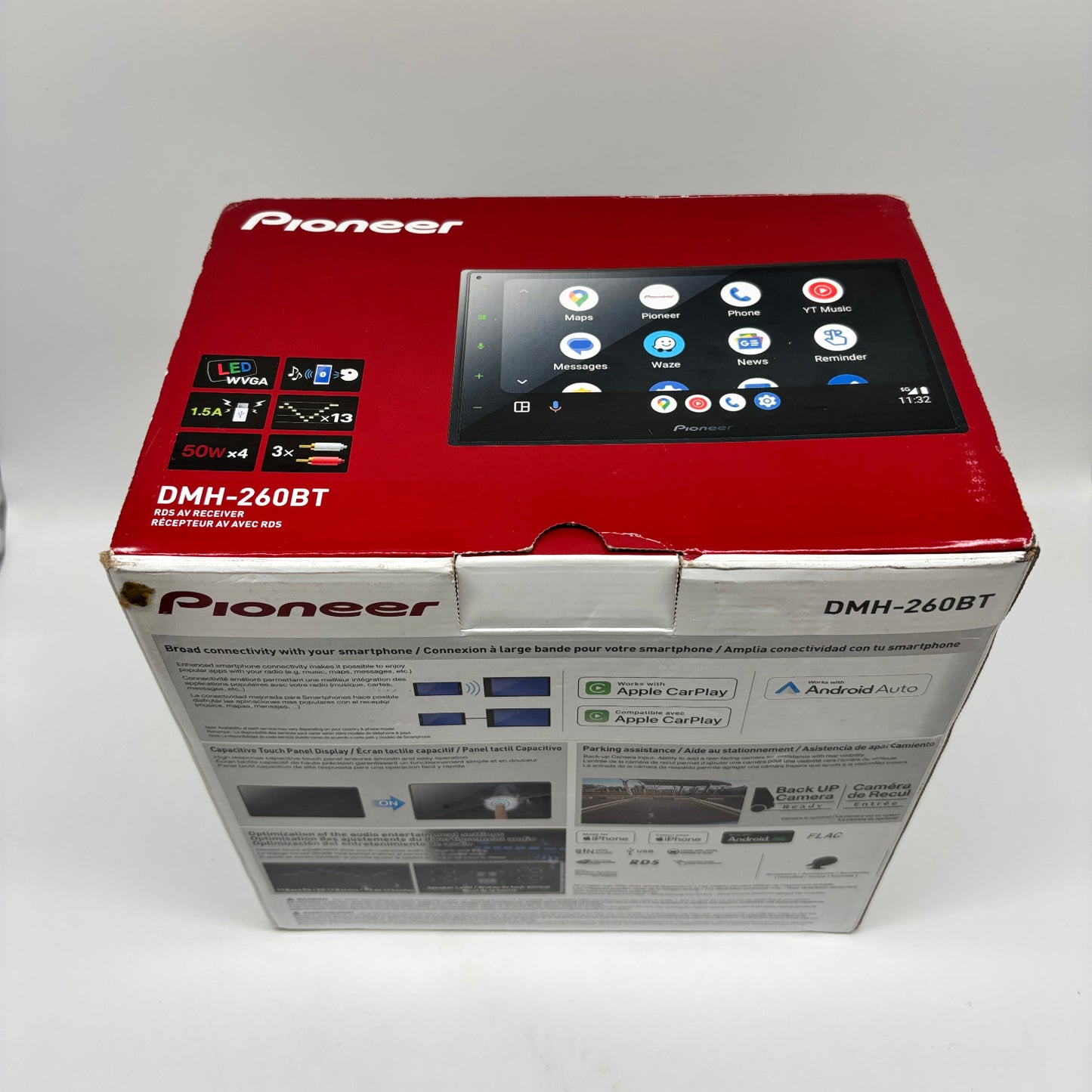 New Pioneer DMH-260BT Wireless RDS AV Receiver