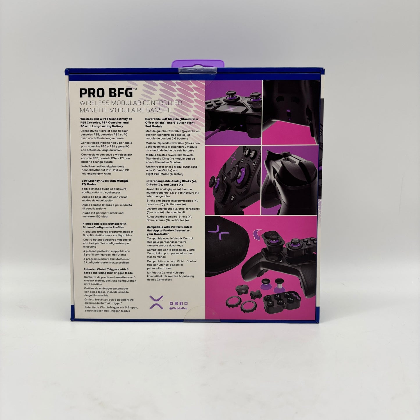 PDP Victrix Pro BFG Black 052-002-BK Controller For PS4/PS5/PC