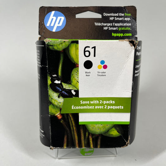 New HP 61 CR259FN Black/Tri-color Ink Cartridge