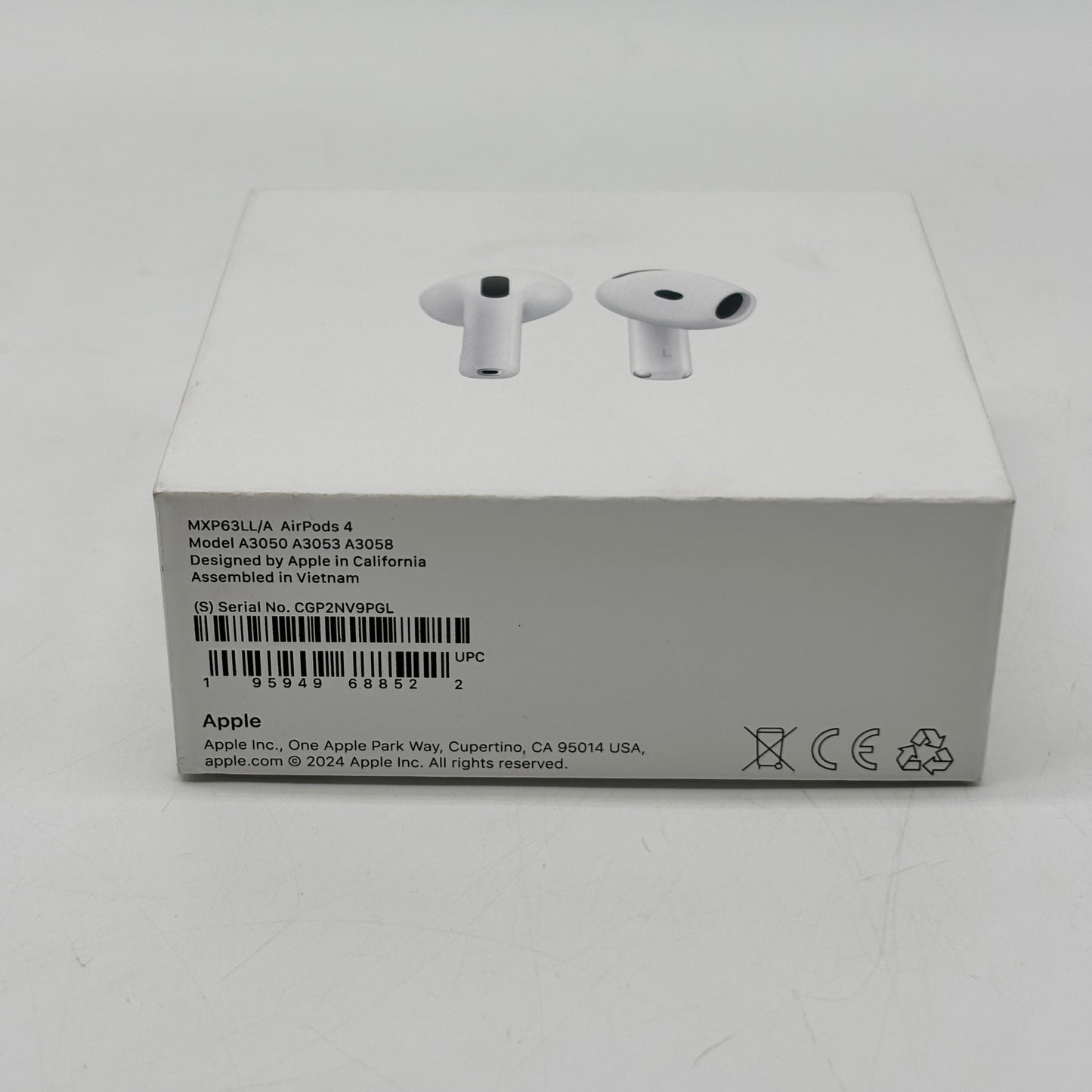 New Apple AirPods 4th Gen with MagSafe Charging Case MXP63LL/A