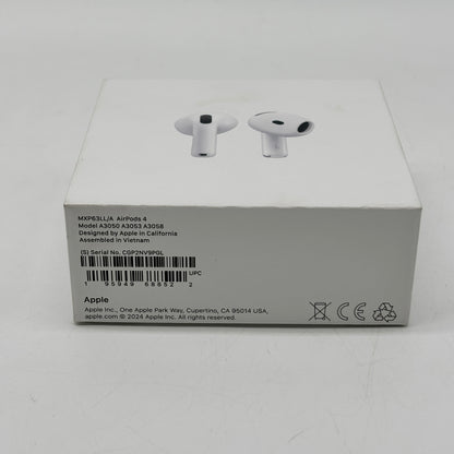 New Apple AirPods 4th Gen with MagSafe Charging Case MXP63LL/A