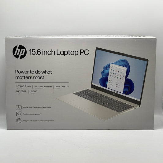 New HP Laptop 15-FD0154WM 15.6" i5-1334U 4.6GHz 8GB RAM 512GB SSD