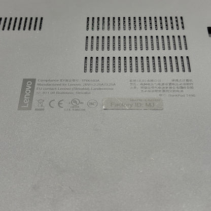 Lenovo ThinkPad T490 20N20032US 14" i5-8265U 1.8GHz 16GB RAM 256GB SSD