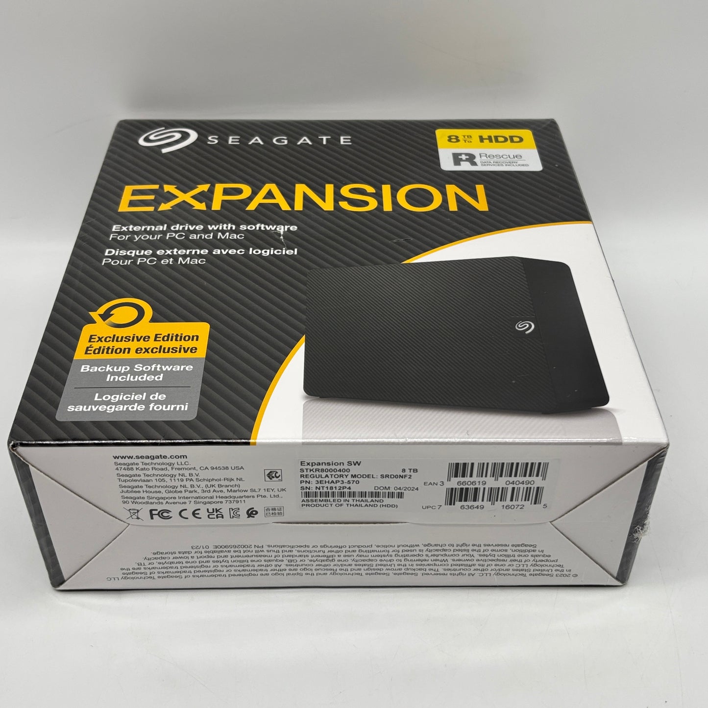 New SeaGate Expansion 8TB External HDD STK8000400