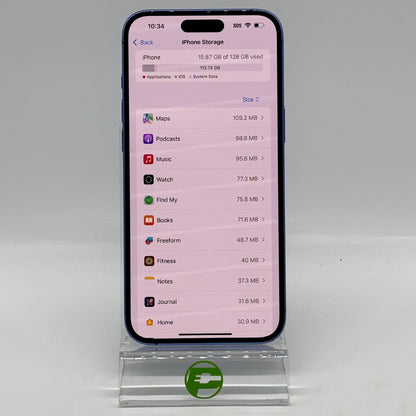 Unlocked Apple iPhone 16 Plus 128GB Blue MXUW3LL/A