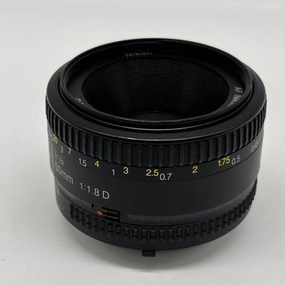 Nikon AF NIKKOR 50mm f/1.8 1:1.8 D Camera Lens