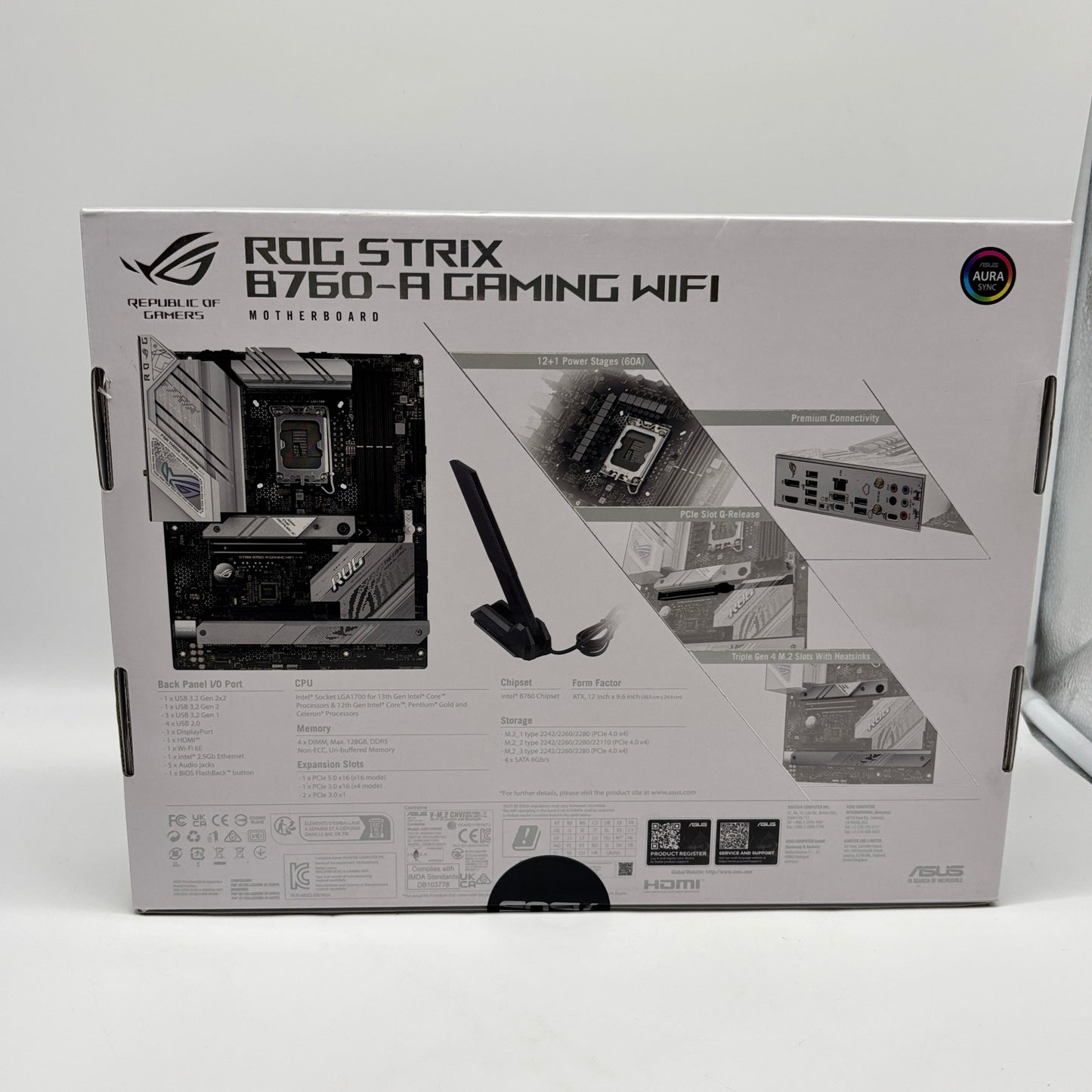 New Asus ROG STRIX B760-A  Gaming WIFI LGA1700 ATX Intel DDR5 Motherboard