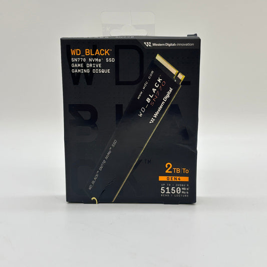 New Western Digital 2280mm WD Black 2TB M.2 NVMe Gen 4.0 x 4 SSD WDBB9G0020BNC