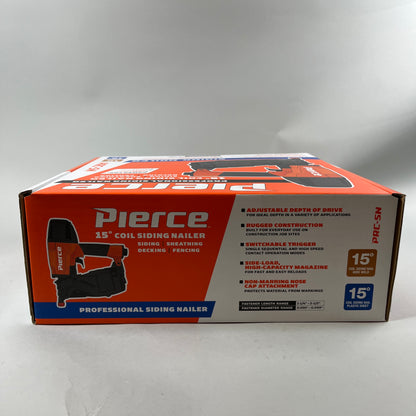 New Pierce 56388 15 Degree Professional Siding Nailer PRC-SN