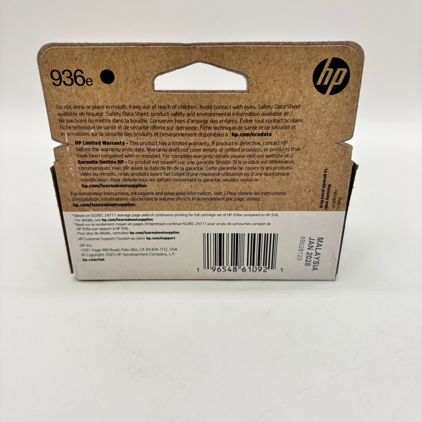New HP 936e 4S6V6LN Black Ink Cartridge EXP 01/2028