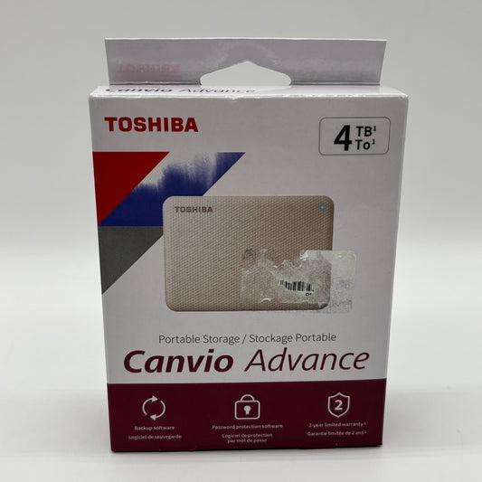 New Toshiba Canvio Advance 4TB Portable SSD DTCA40