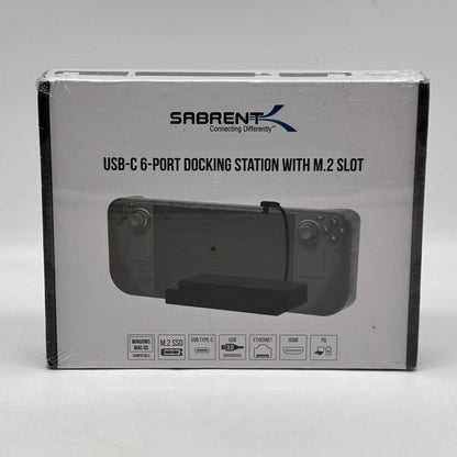New Sabrent DS-SDNV USB-C 6-Port Docking Station With M.2 Slot