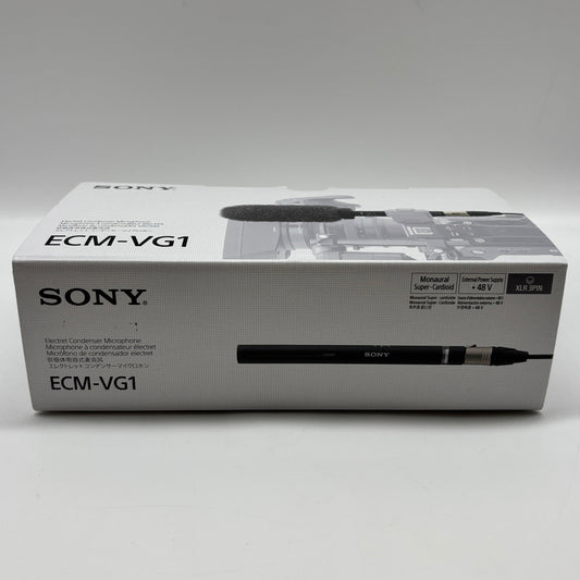 New Sony ECM-VG1 40 Hz - 20 kHz Electret Condenser Shotgun Microphone