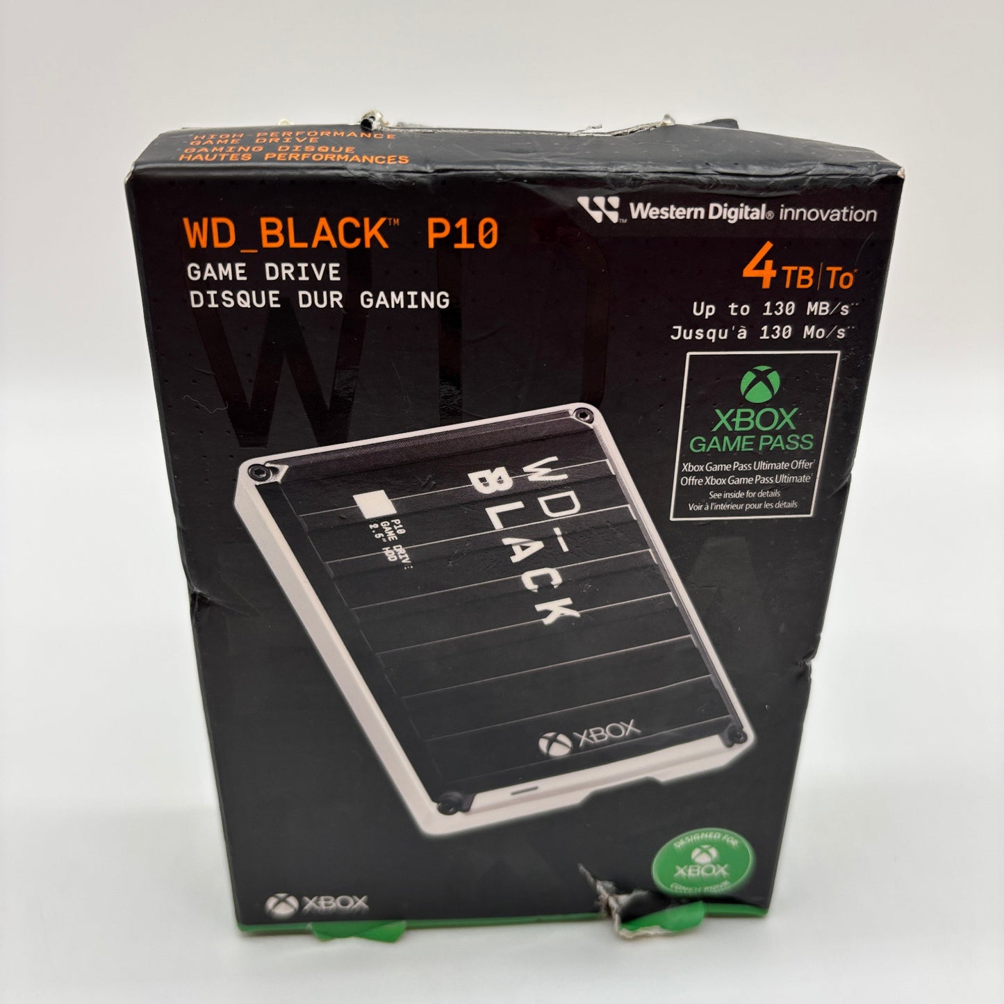 New Western Digital 2.5" WD_Black P10 4TB Micro USB-B to USB-A HDD 