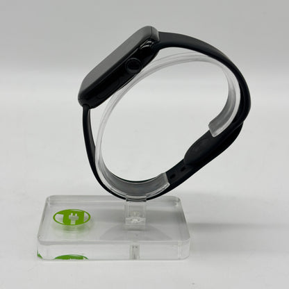 Unlocked Apple Watch Series 10 46MM Black Aluminum Black Sport Band MWY43LW/A