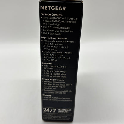 New Netgear Nighthawk A9000 WiFi 7 WiFi USB Adapter  A9000-100PAS