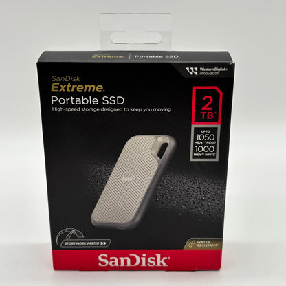 New Sandisk Extreme Portable 2TB SSD SDSSDE51-2T00-AW25