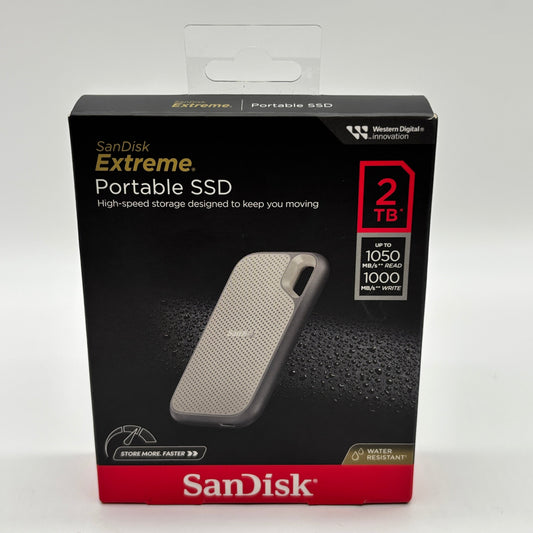 New Sandisk Extreme Portable 2TB SSD SDSSDE51-2T00-AW25