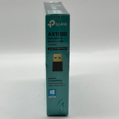 New TP-Link Archer TX1800U Nano Wi-Fi 6 Wireless USB Adapter AX1800