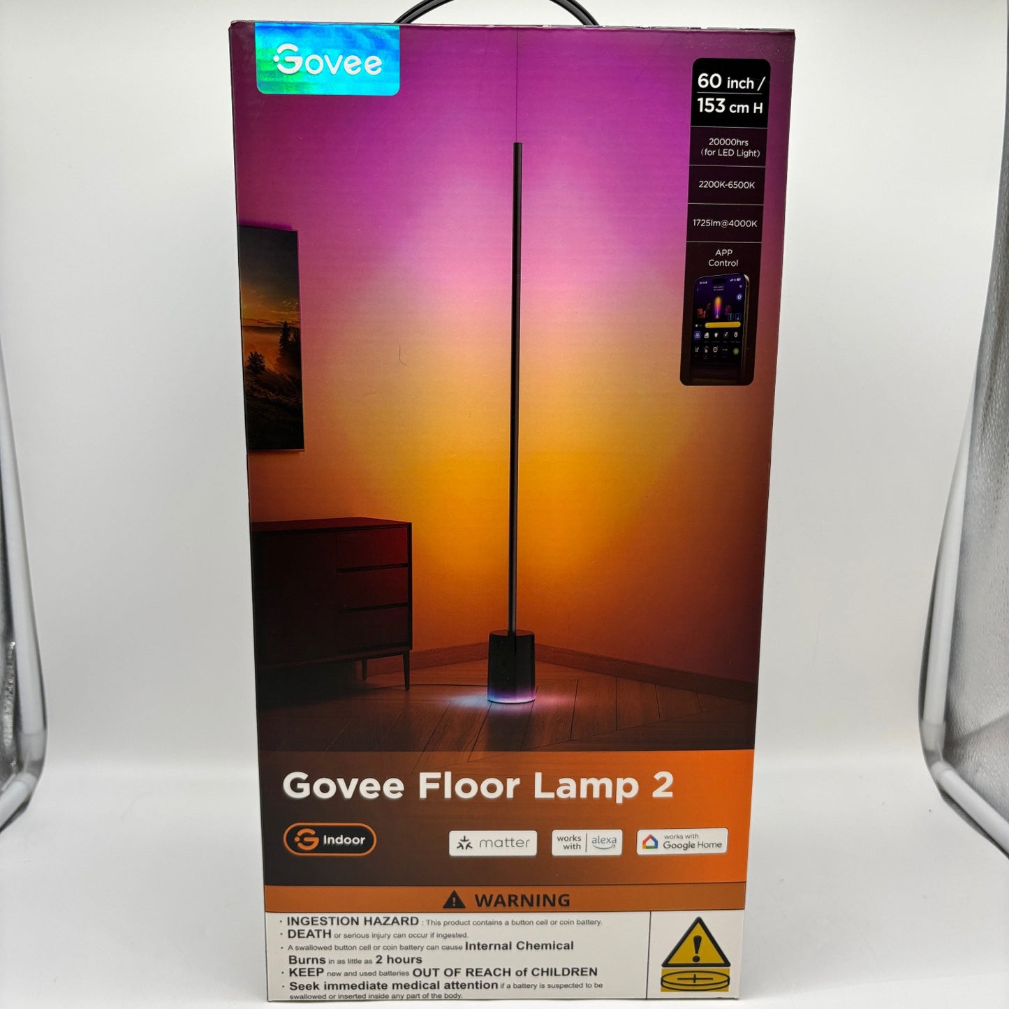 New Govee Floor Lamp 2 Smart RGB Lamp H607C