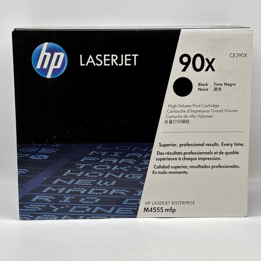 New HP 90x CE390X Black Print Cartridge Mfg Date 06/2025