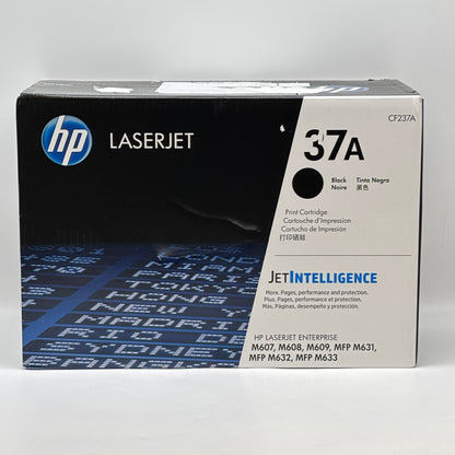 New HP 37A CF237A Black Print Cartridge MFG Date - 08/2025