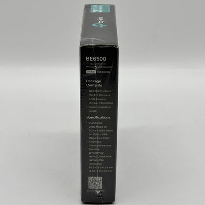 New TP-Link Archer TBE6500U Wireless USB Adapter BE6500