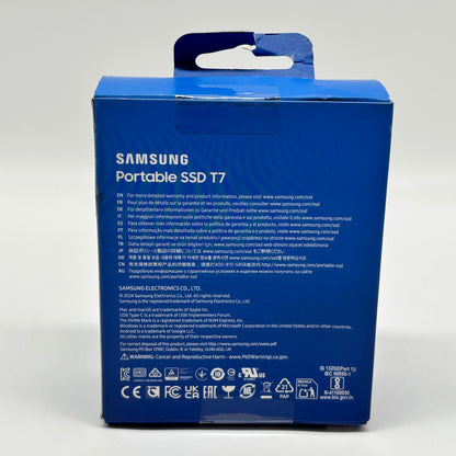 New Samsung T7 Portable 2TB SSD MU-PC2T0T