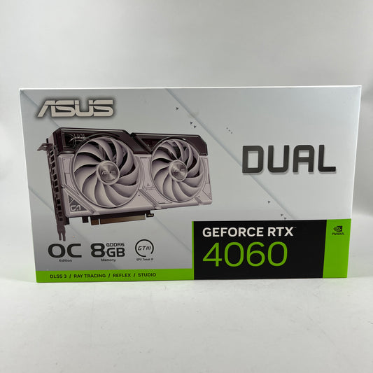 New ASUS GeForce RTX 4060 8GB GDDR6 Graphics Card  02G-P4-2774-KR