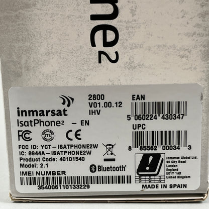 New, Open Box Inmarsat IsatPhone 2 Satellite Phone TER-VO-INMISAT201-1