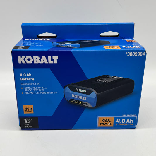 New Kobalt 4.0 Ah Battery 40V MAX Lithium-Ion 3809904