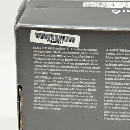 New Garmin DriveSmart 53EX 5" GPS Navigator 010-02858-02