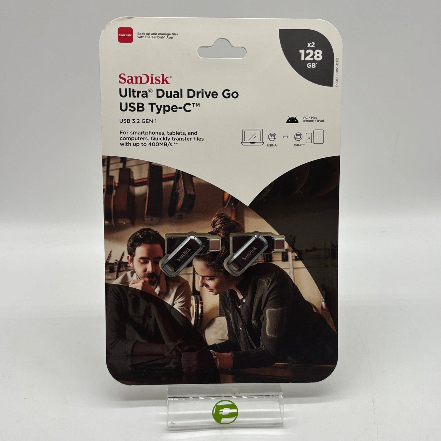 New Sandisk Ultra Dual Drive Go Type-C 128GB 2 Pack USB Drive SDDDC3-128G-AS162