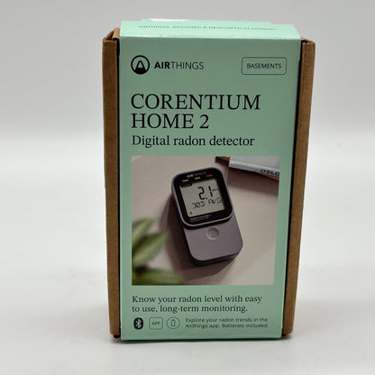 New Airthings Corentium Home 2 Digital Radon Detector 325