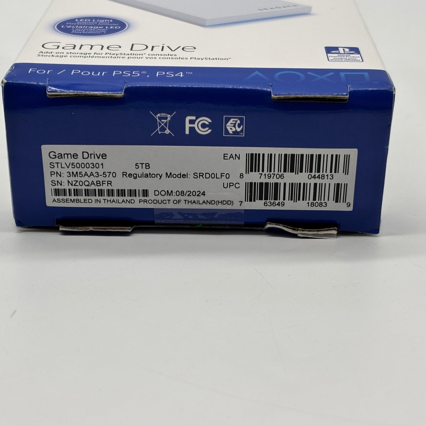 New Seagate 5TB Game Drive SRD0LF0 for PS4/PS5