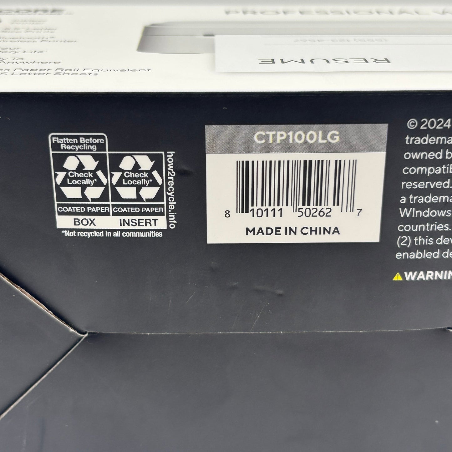 New Core Innovations Thermal Printer Wireless Thermal Printer CPT100LG
