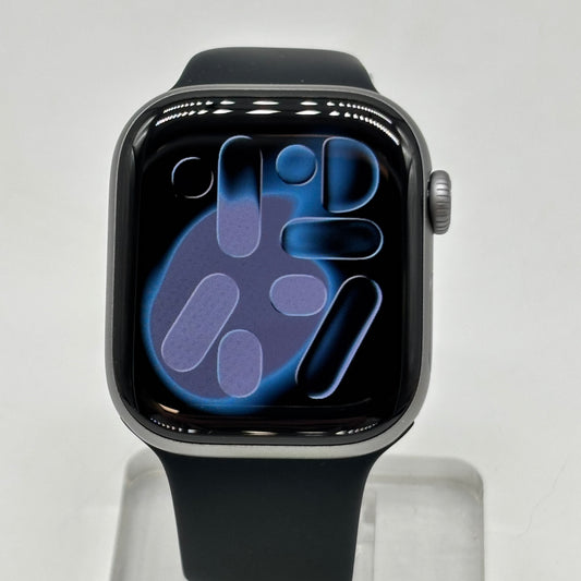 GPS Only Apple Watch Series 11 42MM Silver Aluminum Black Sport Band MEQW4LW/A