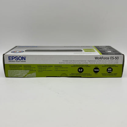 New Epson WorkForce  Portable Document Scanner ES-50