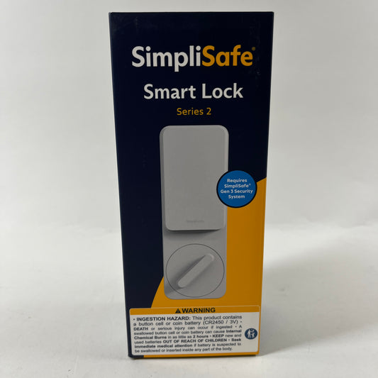 New SimpliSafe Smart Lock Series 2 Smart Lock White For Gen 3 System CA010WW