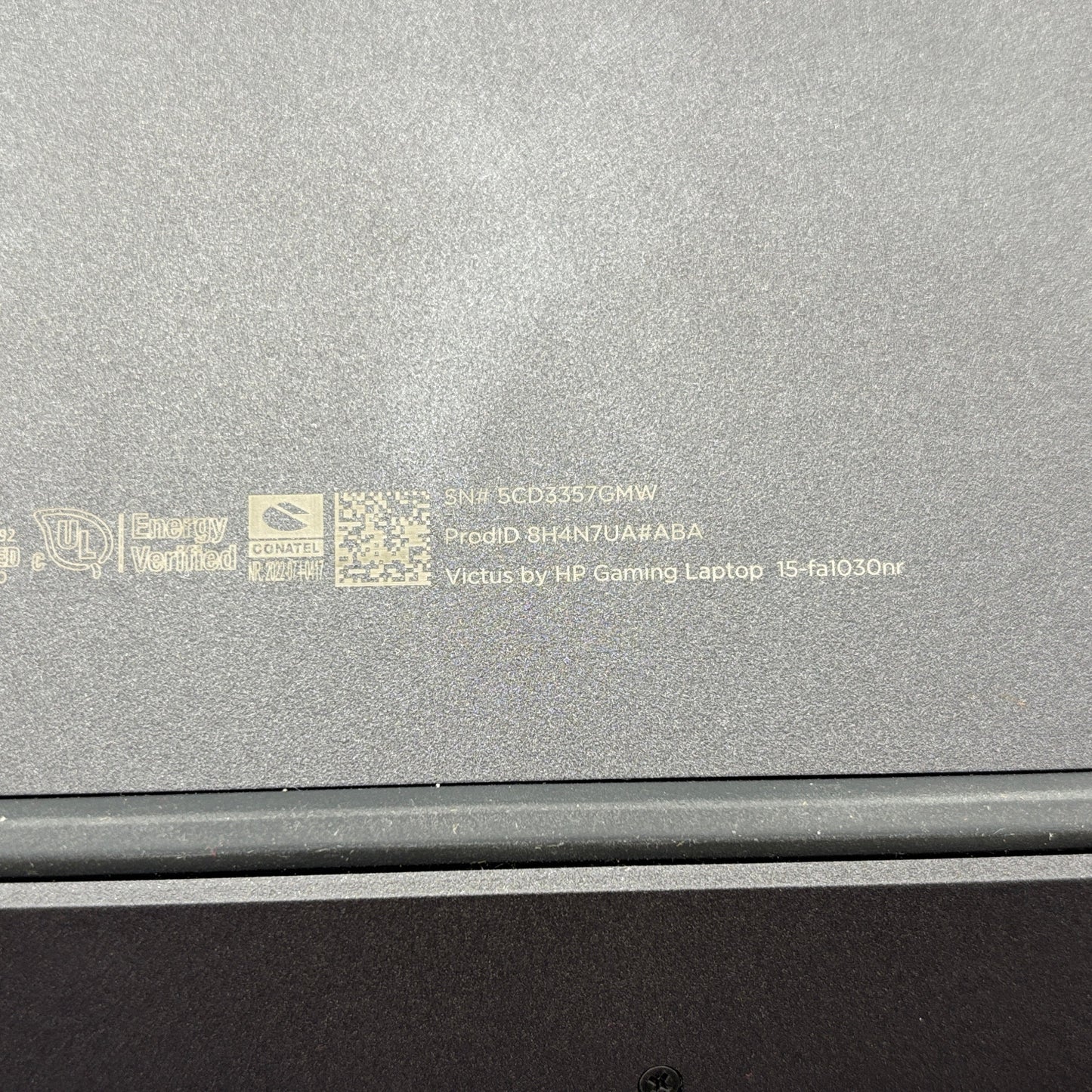 HP Victus 15-FA1030NR 15.6" i5-12450H 2.0GHz 8GB RAM 512GB SSD GeForce RTX 2050