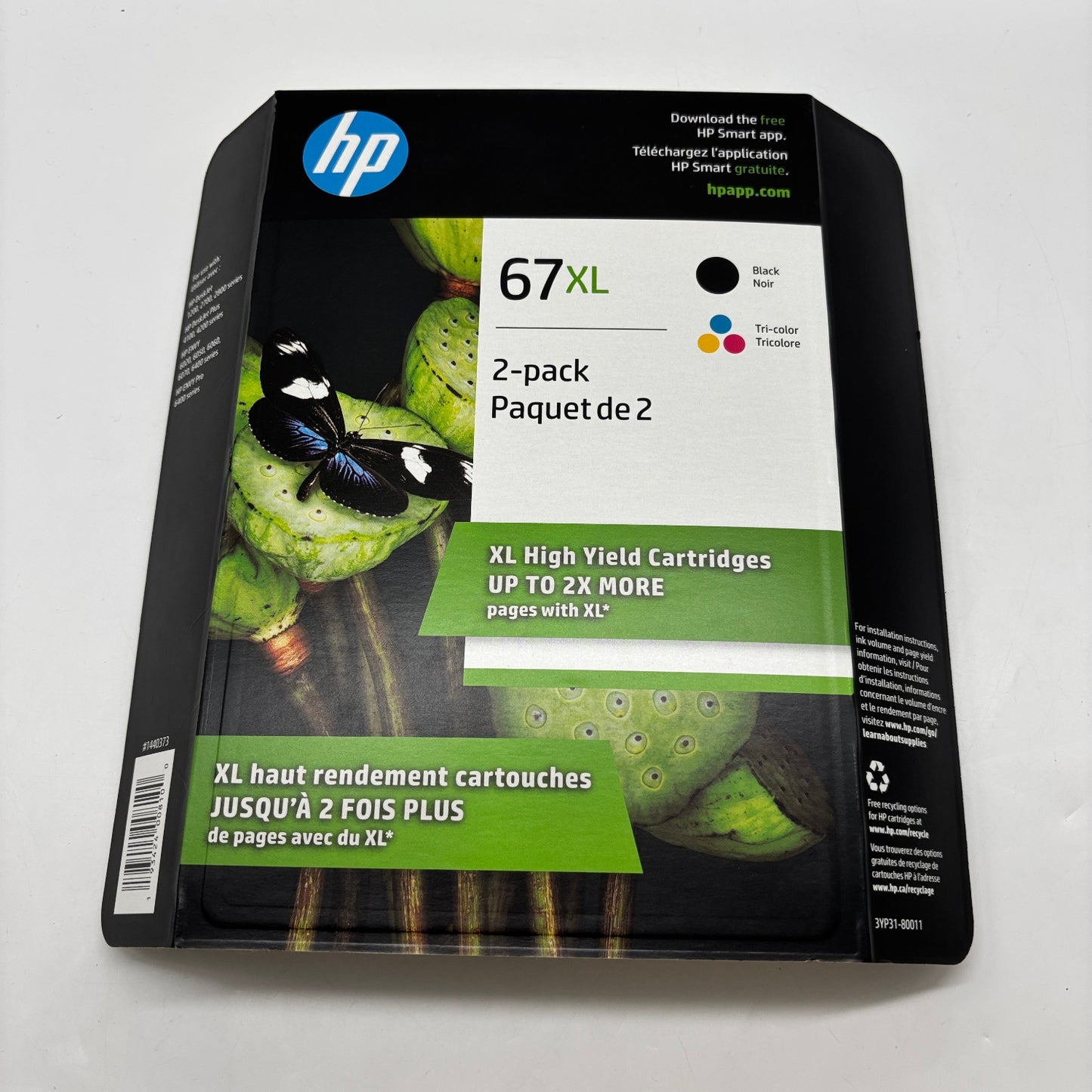 New HP 67XL 3YP31BN Black/Tri-color  Ink Cartridge EXP: 04/2027