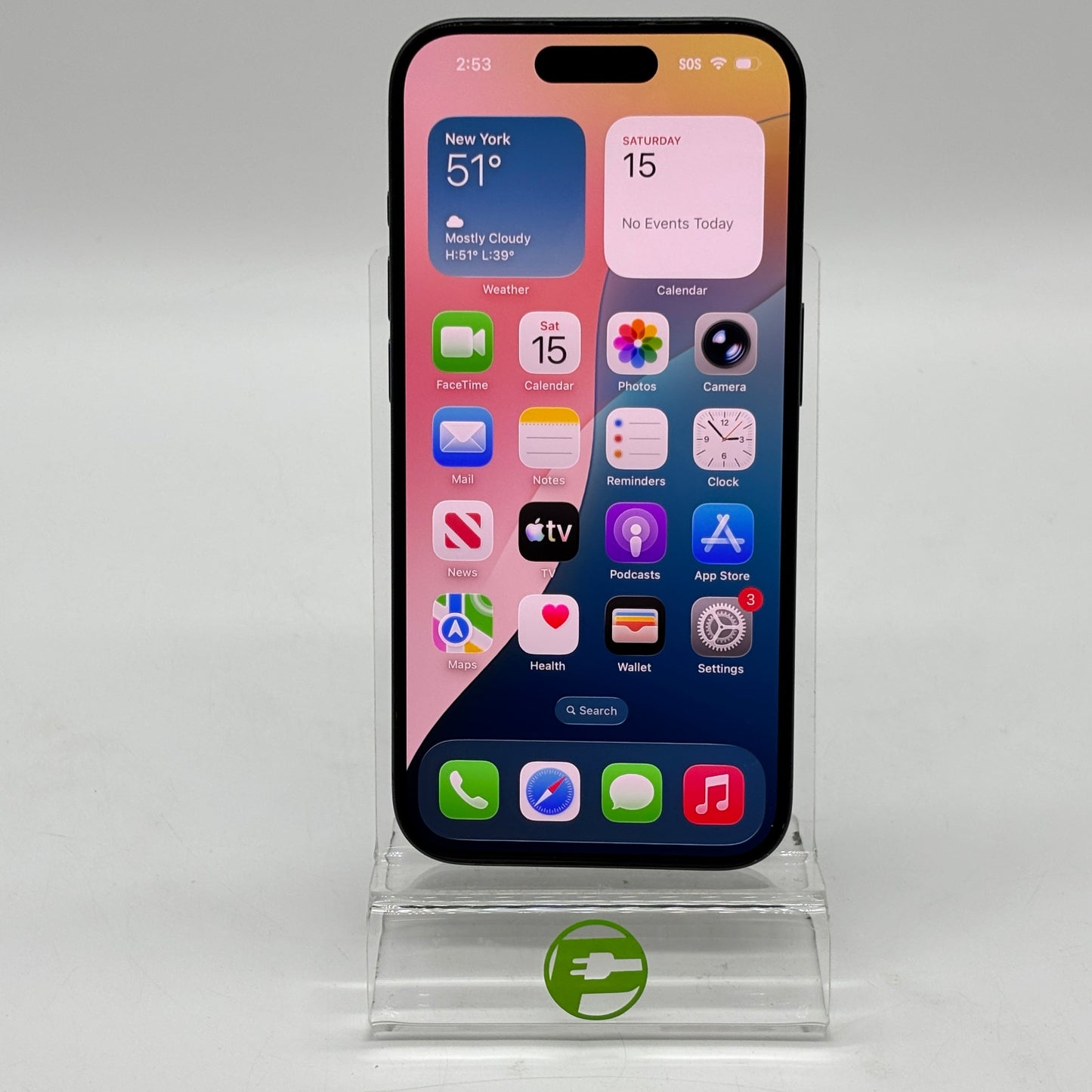 Unlocked Apple iPhone 15 Pro 256GB 26.1 Blue MTQV3LL/A