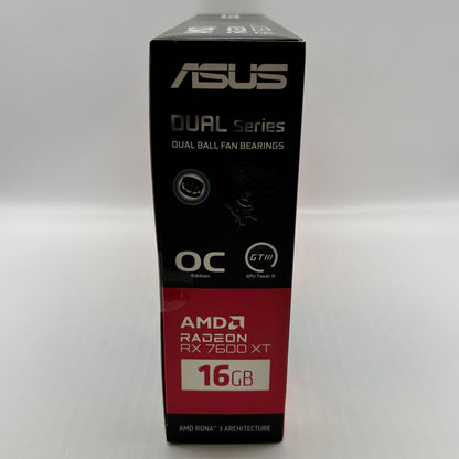 New Asus Radeon RX 7600 XT 16GB GDDR6 Graphics Card DUAL-RX7600XT-O16G